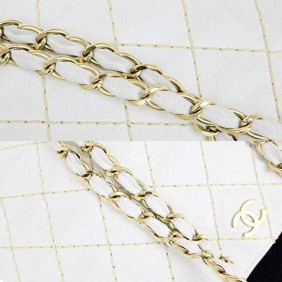 Chanel Wild Stitch White Leather Shoulder Bag (Pre-Owned) - Picture 12 of 12